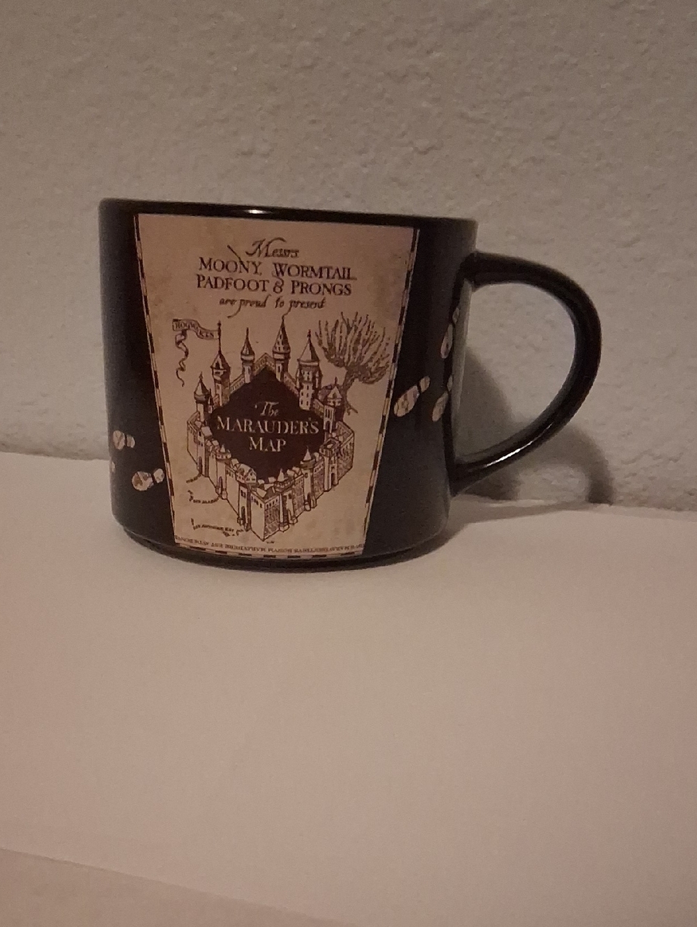 Nice ZAK! Harry Potter Marauder's Map Black Ceramic Coffee Mug